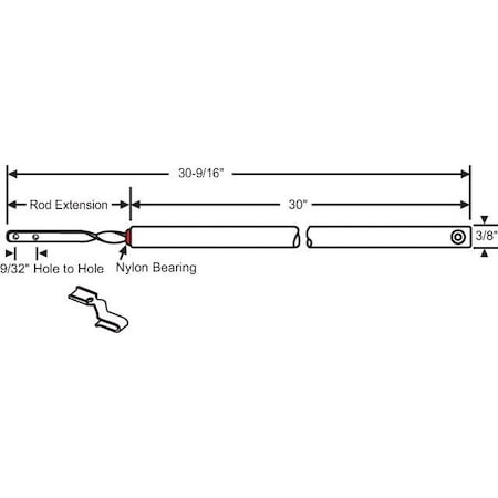 Strybuc 30in Spiral Balance 75-503A 75-S30R-3